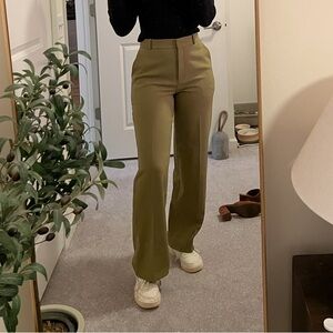 Aritzia Babaton Agency Pant - Fen Green